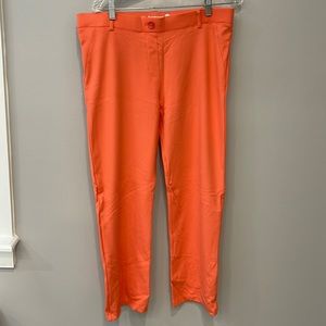 Betabrand Straight Leg Dress Pant Yoga Pant.  Coral LW.  XL Short Petite.